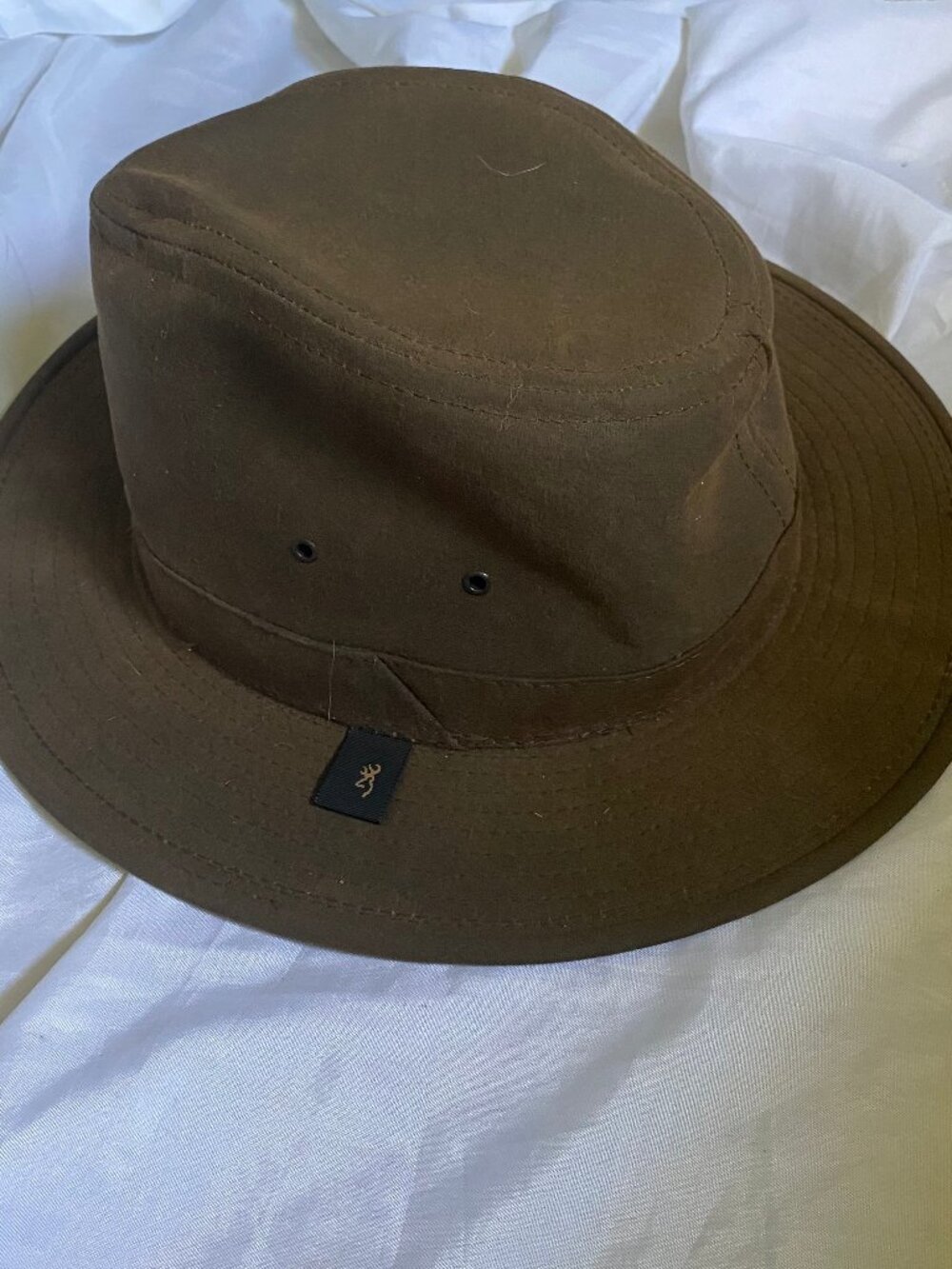 Browning  Brown Fedora Hat Mens Size Large